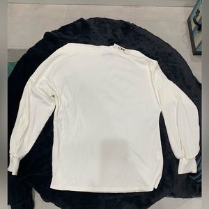 CBR white long sleeve top size L, brand new never worn